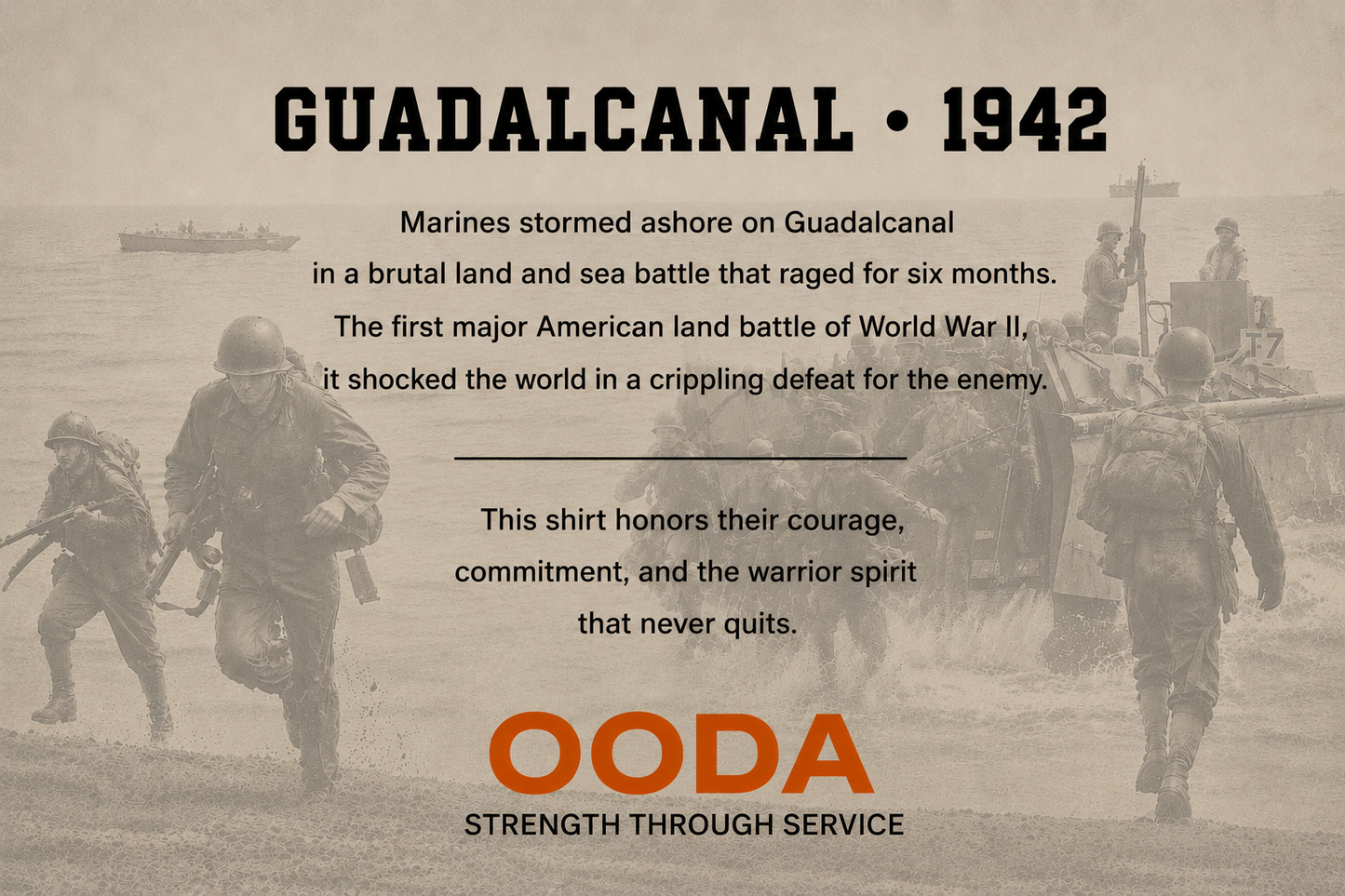 OODA U.S. Marines Guadalcanal T-Shirt