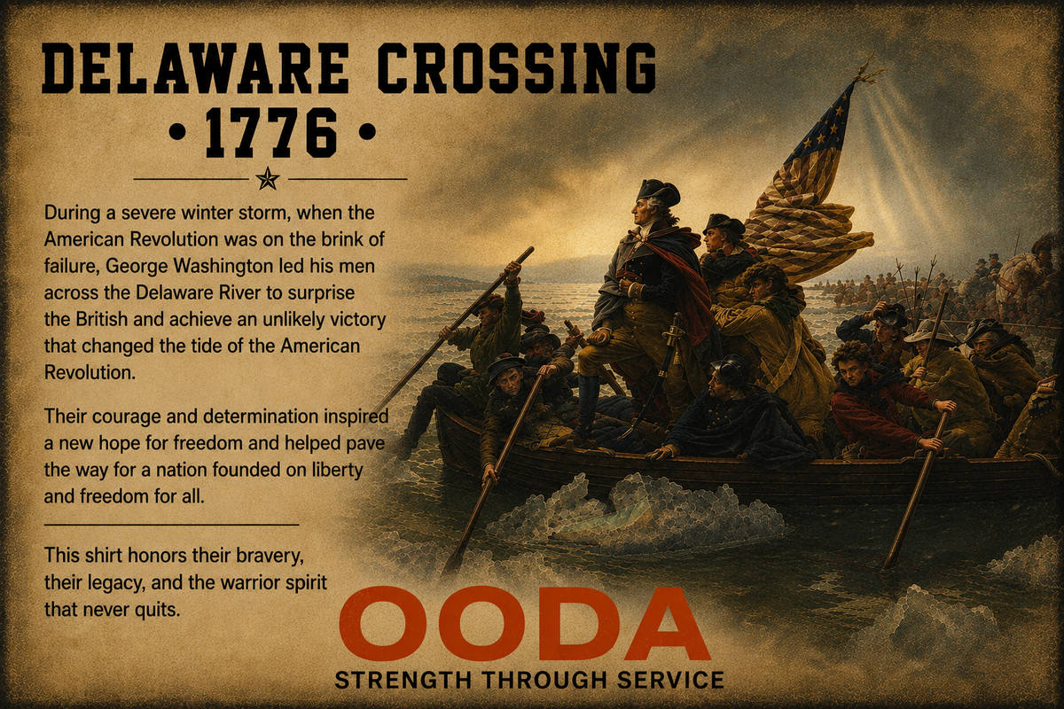 OODA George Washington "Victory Through Grit" T-Shirt