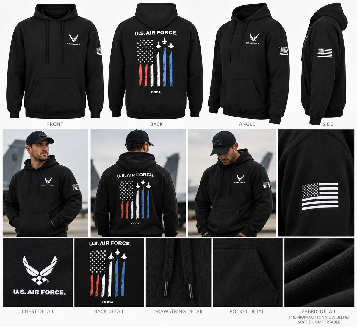 OODA U.S. Air Force Unisex Performance Hoodie