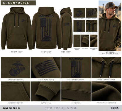 OODA U.S. Marines Iwo Jima Unisex Hoodie