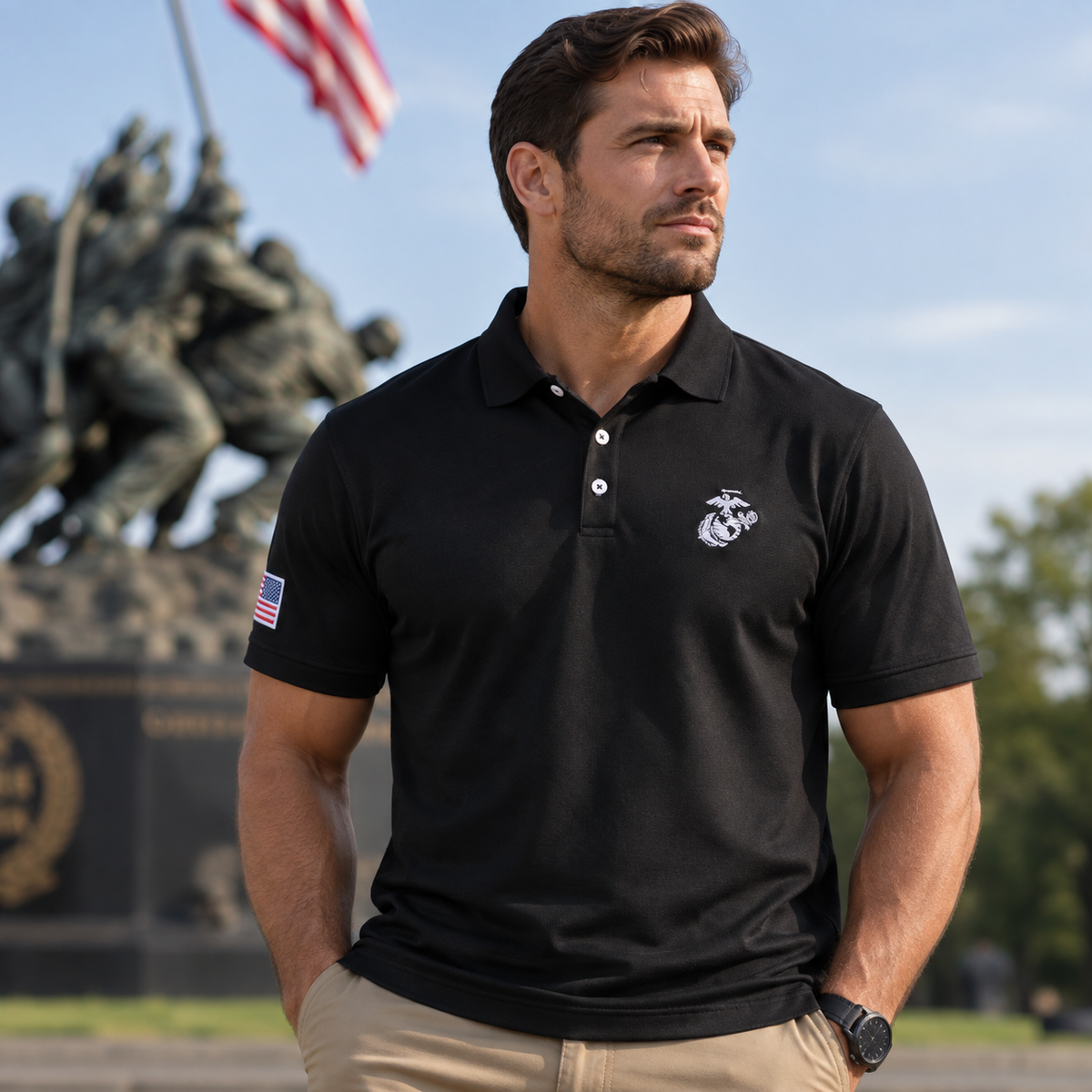 OODA U.S. Marines USMC Unisex Performance Polo