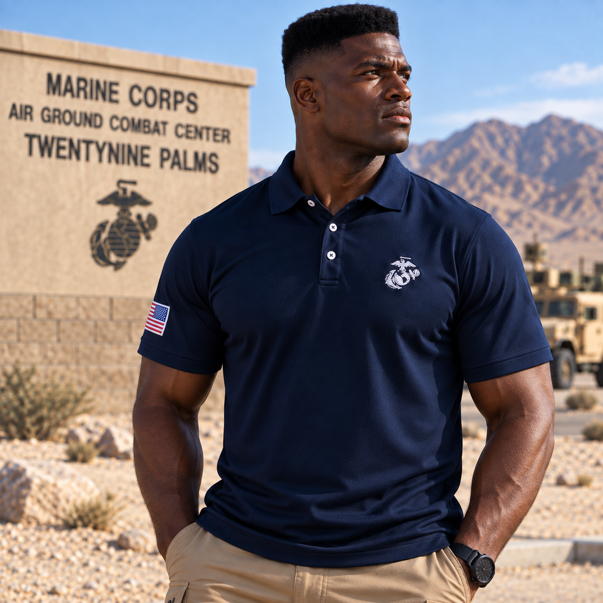 OODA U.S. Marines USMC Unisex Performance Polo